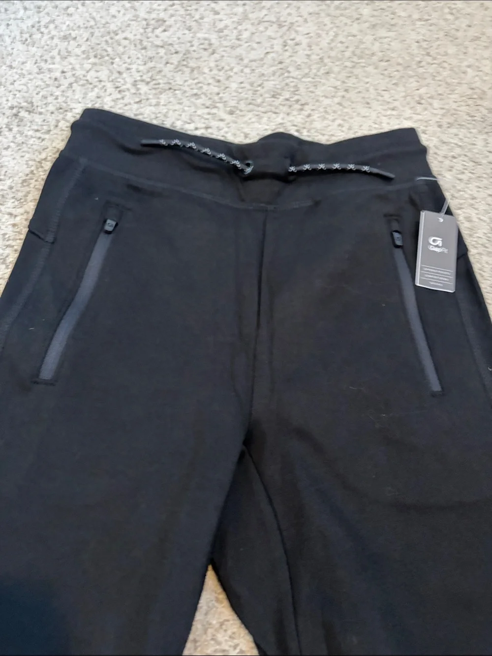 NWT GAP Kids Black Tech Jogger, 8